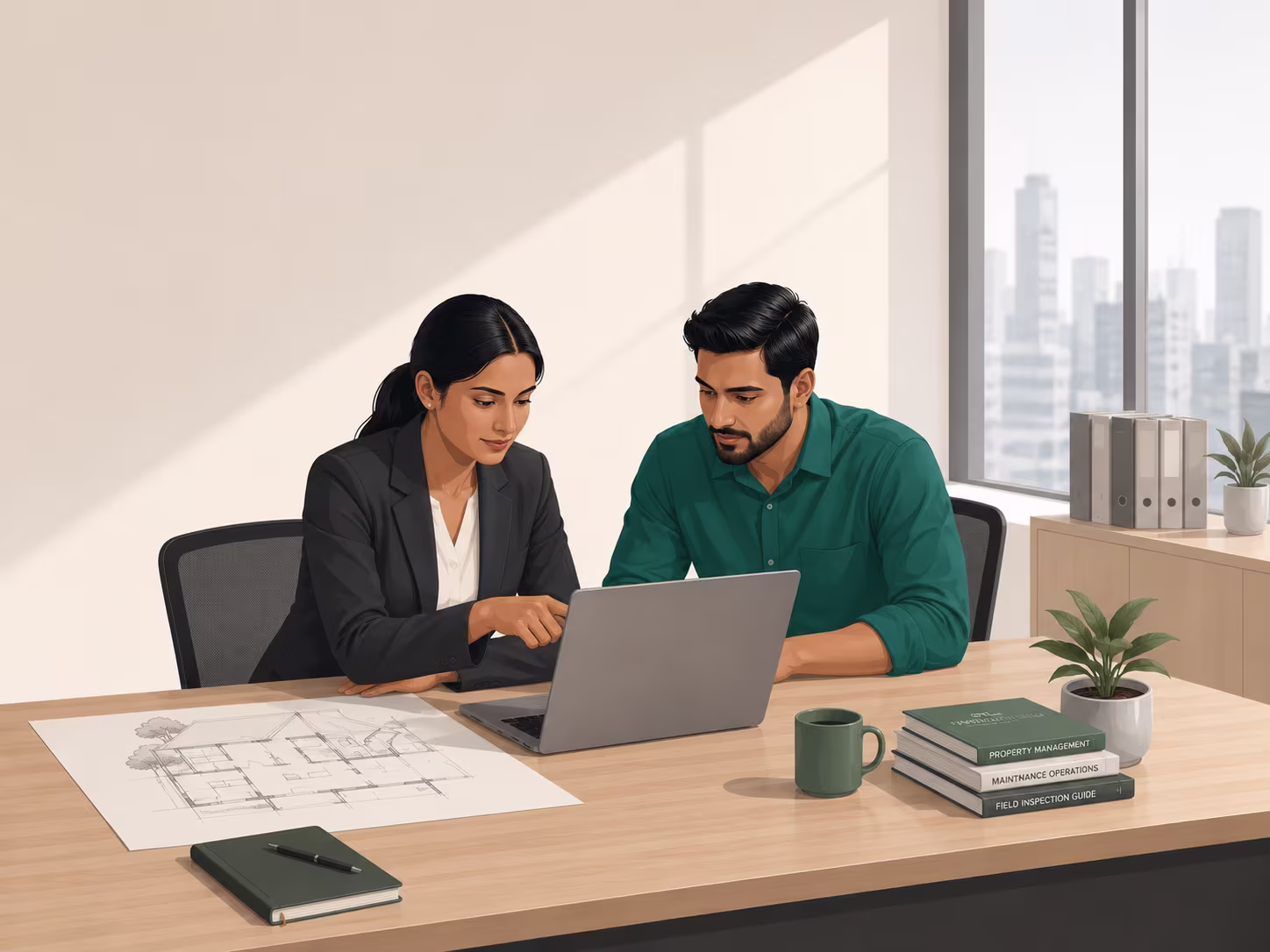 Property operations and management support back-office team